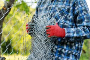chain link diamond wire fence